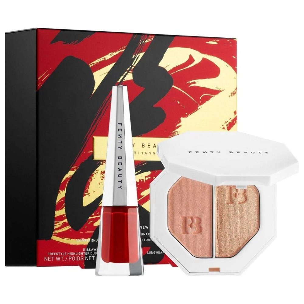 Fenty Beauty by Rihanna Stunna New Year Highlighter Duo & Lip Set New In Box